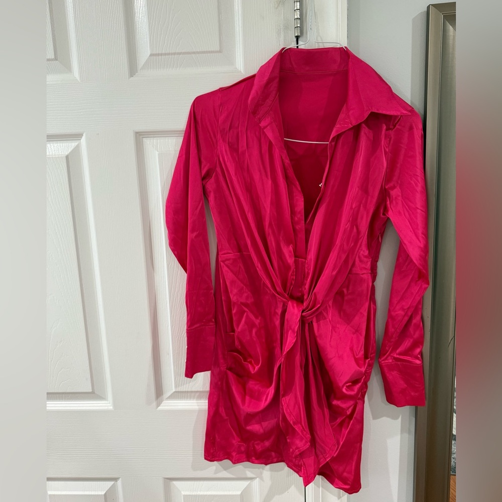 Amazon Women's Mini Dress - Vibrant Pink